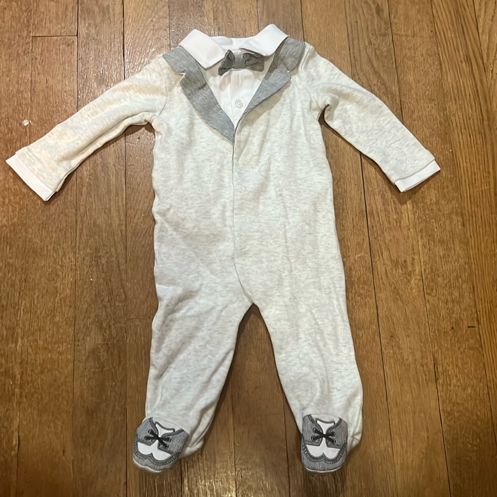 Sweet little baby boy one piece tux